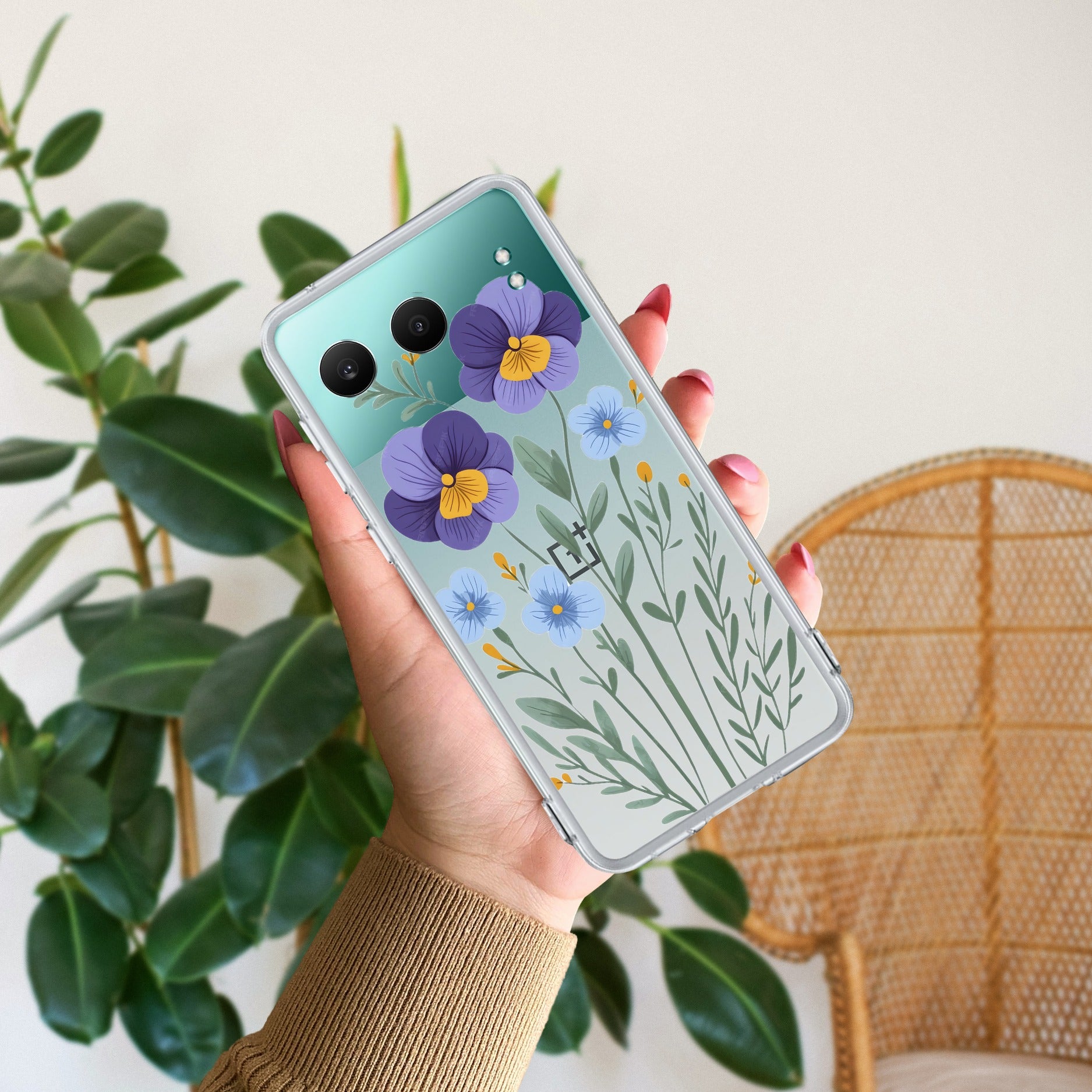Pansies flowers Anti Yellow Case For OnePlus Nord 4 5G