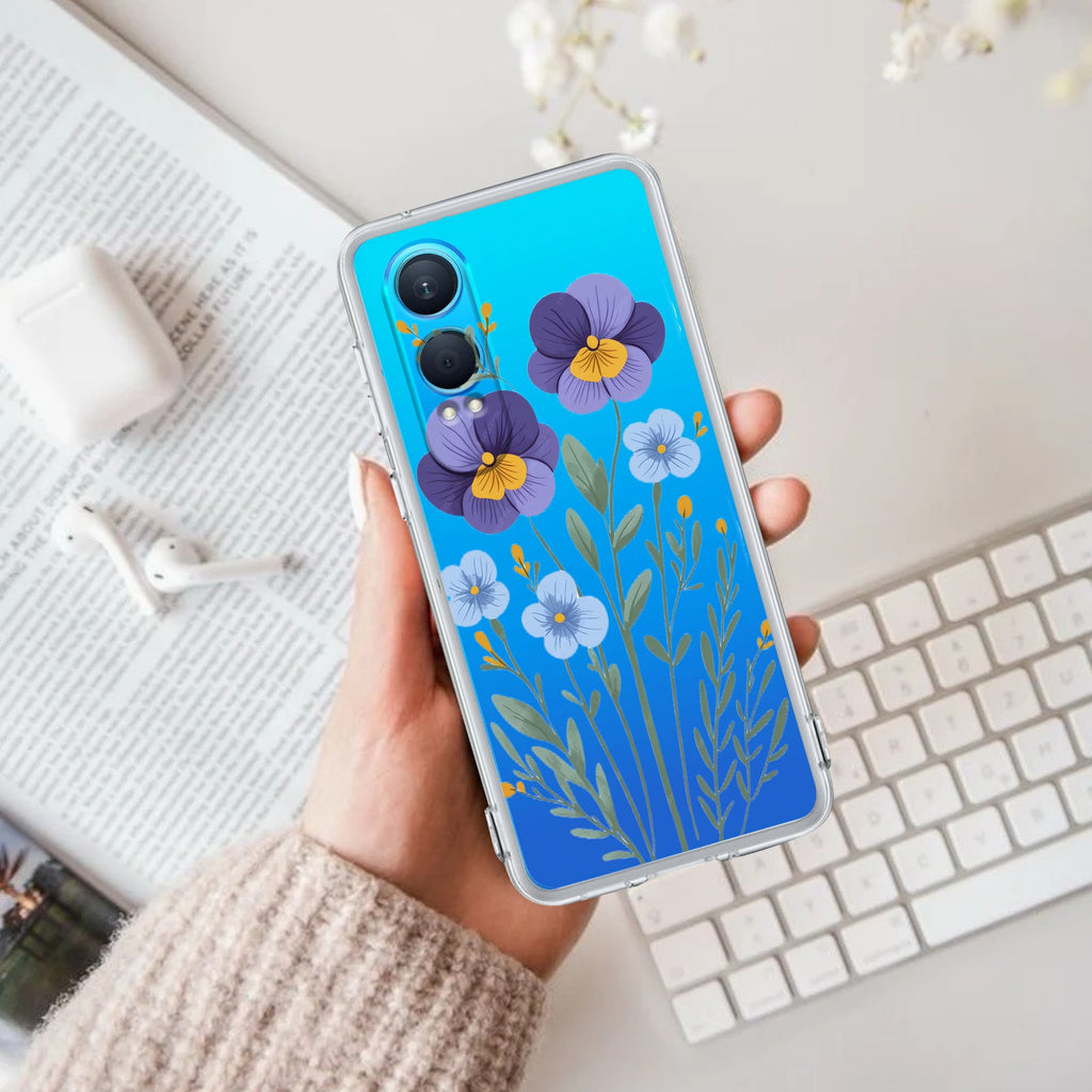 Pansies flowers Anti Yellow Case For OnePlus Nord CE 4 Lite 5G