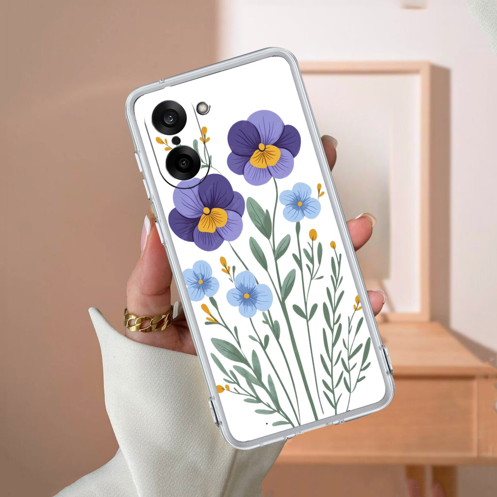 Pansies flowers Anti Yellow Case For OnePlus Nord CE5 5G