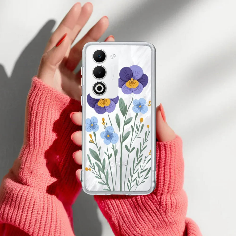 Pansies flowers Anti Yellow Case For Oppo A5 5G