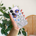 Pansies flowers Transparent Silicon Case For Oppo F25 Pro 5G