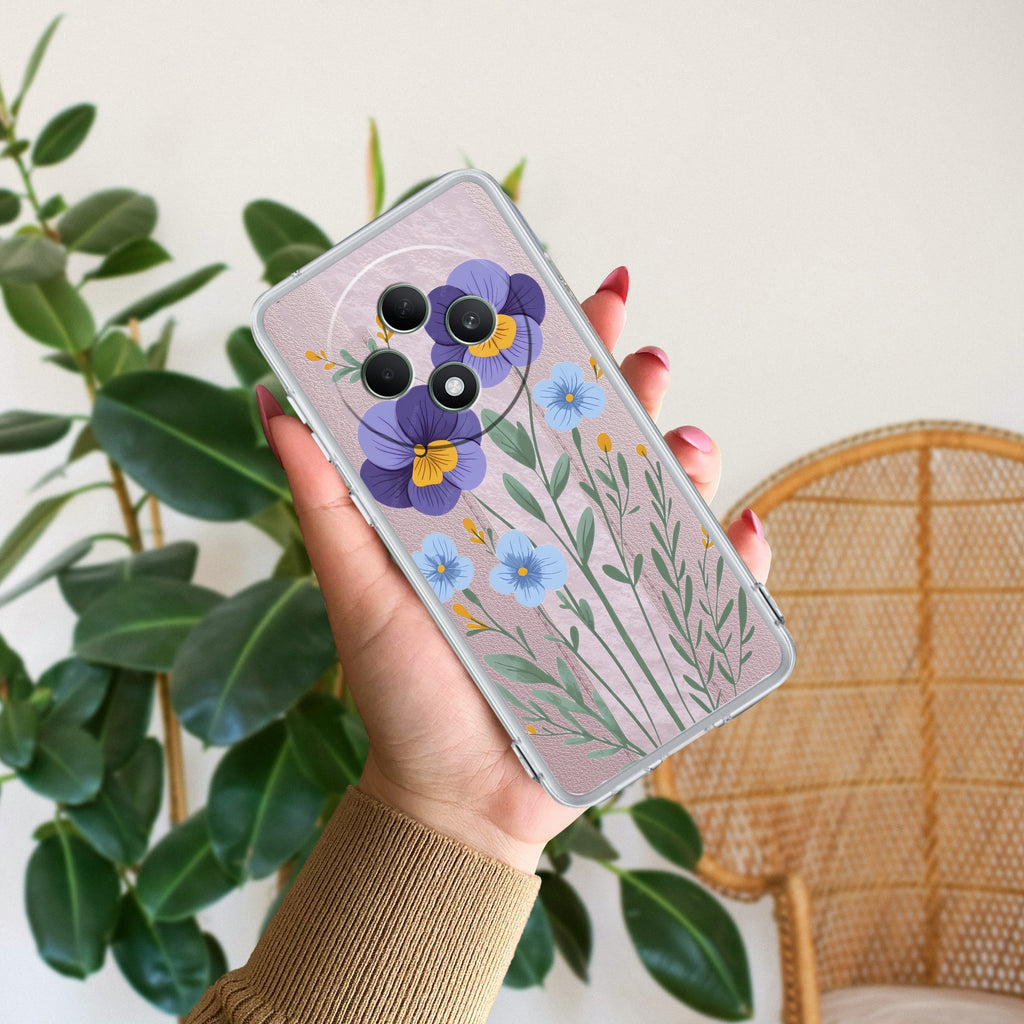 Pansies flowers Anti Yellow Case For Oppo F27 Pro Plus 5G