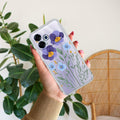 Pansies flowers Transparent Silicon Case For Oppo F33 Pro 5G