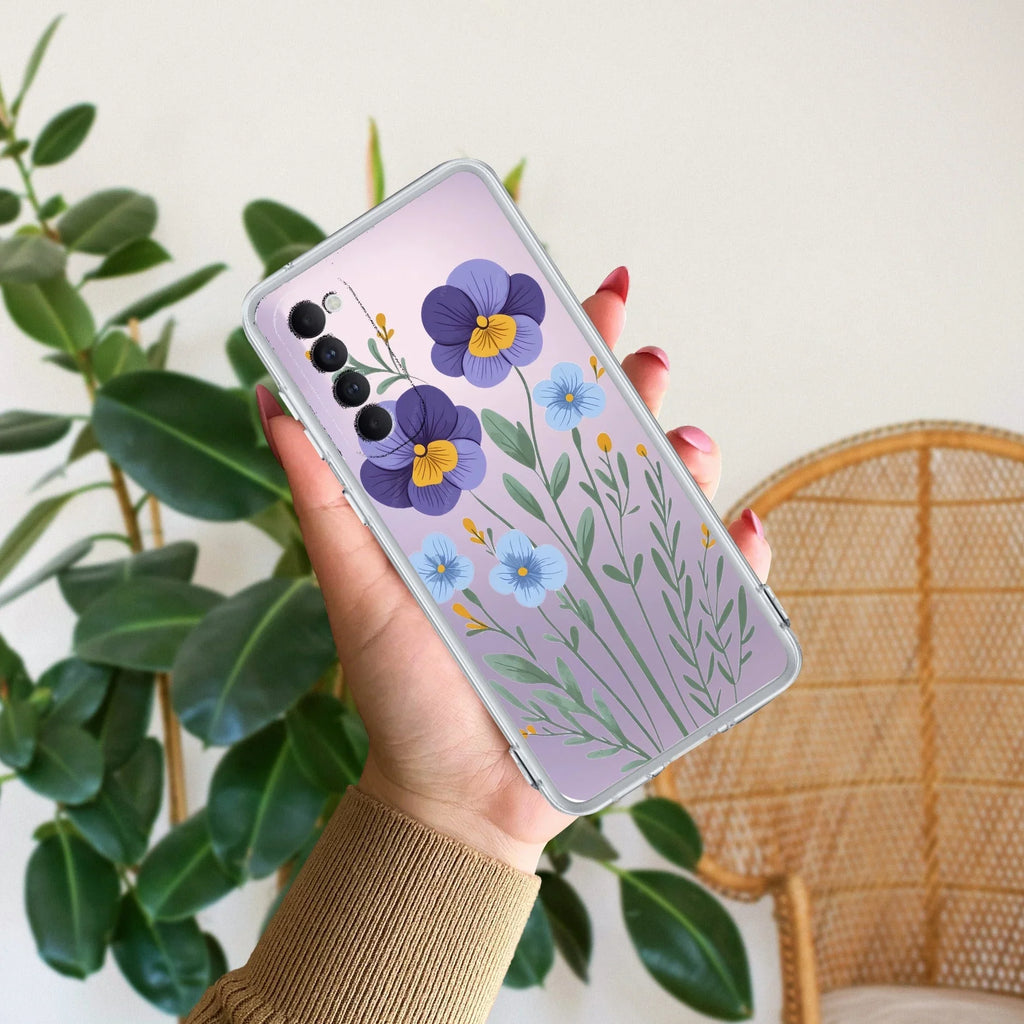 Pansies flowers Anti Yellow Case For Oppo Reno 4 Pro