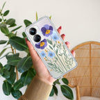 Pansies flowers Anti Yelllow Case For Realme 10 Pro Plus 5G