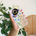 Pansies flowers Transparent Silicon Case For Realme 11 Pro Plus 5G