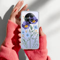 Pansies flowers Transparent Silicon Case For Realme C65 5G
