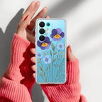 Pansies flowers Anti Yelllow Case For Realme 15X 5G