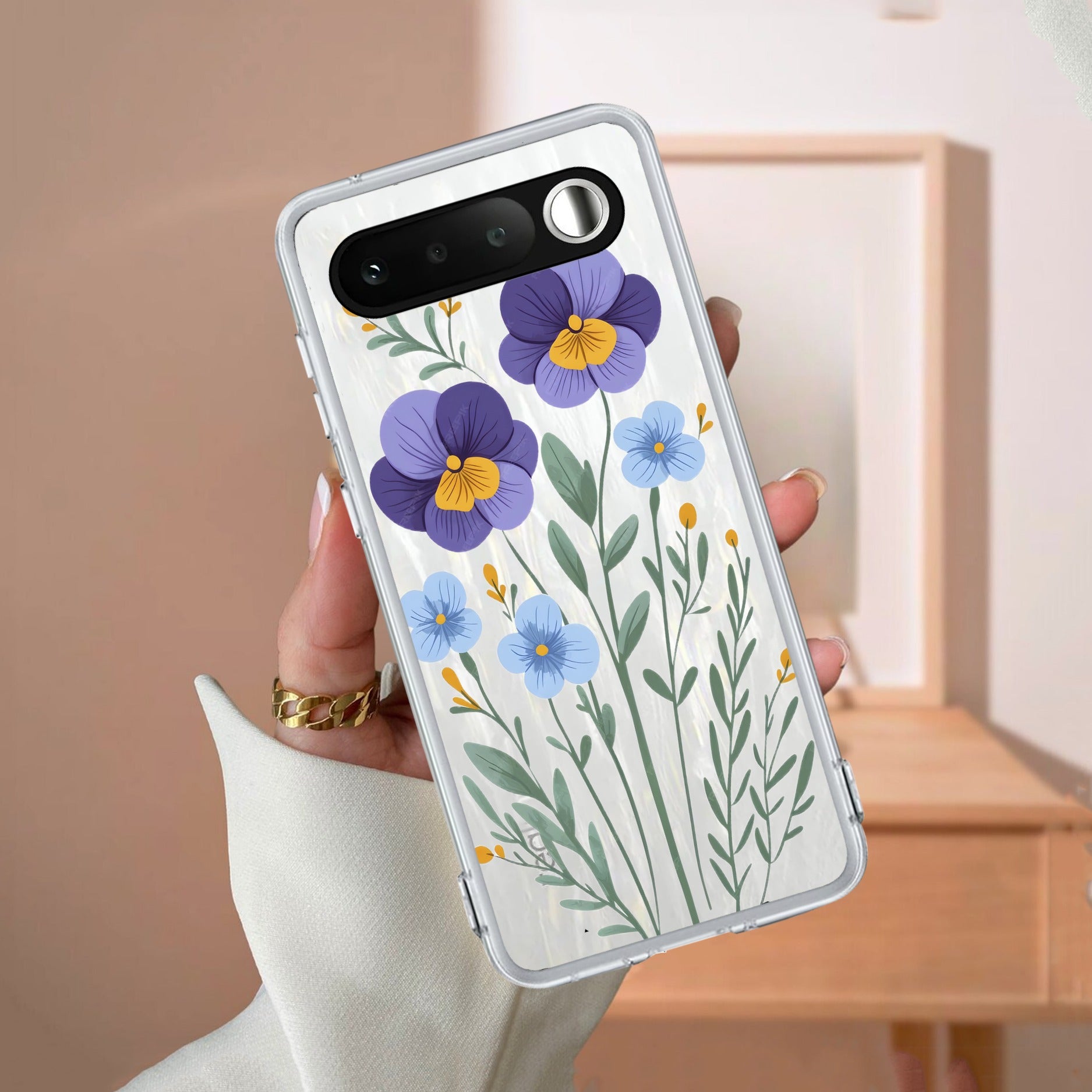 Pansies flowers Anti Yellow Case For Realme 16 5G