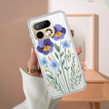 Pansies flowers Transparent Silicon Case For Realme 14x 5G