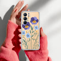Pansies flowers Transparent Silicon Case For Realme Narzo 80 Lite 5G