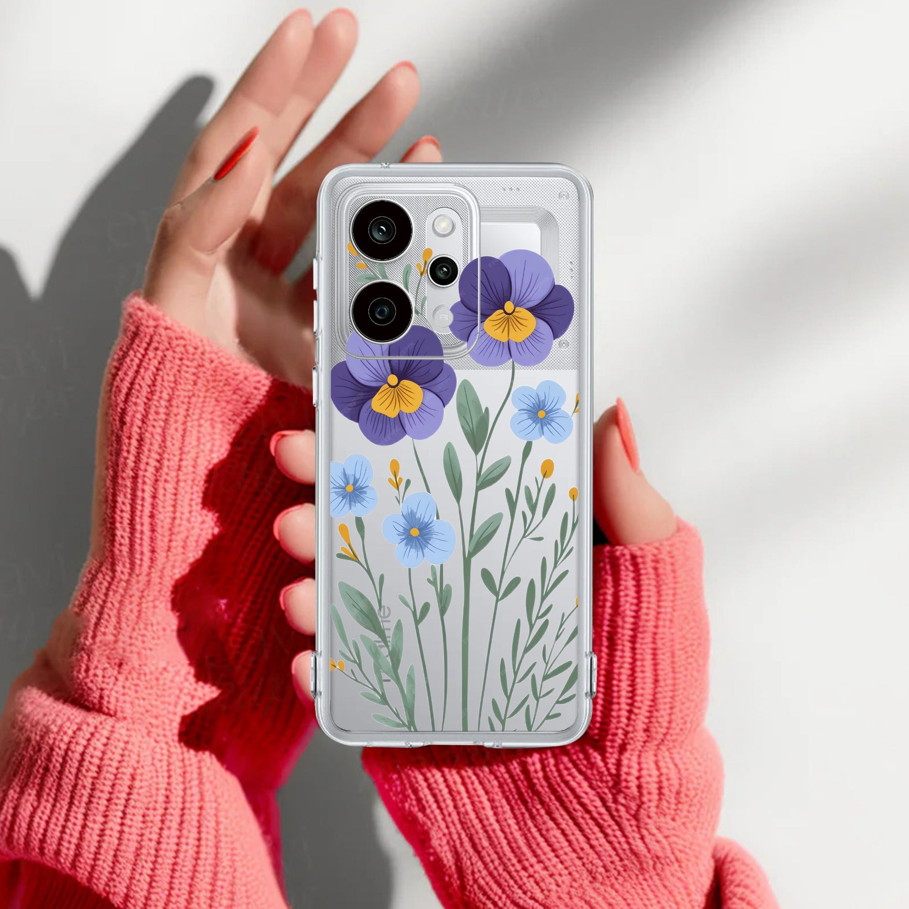 Pansies flowers Anti Yelllow Case For Realme P4 Power 5G