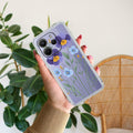Pansies flowers Transparent Silicon Case For Redmi Note 14 5G