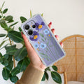 Pansies flowers Transparent Silicon Case For Redmi 14C 5G