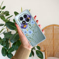 Pansies flowers Transparent Silicon Case For Redmi Note 14 Pro Plus 5G