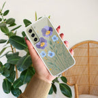 Pansies flowers Transparent Silicon Case For Samsung Galaxy A13 4G