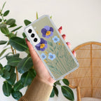 Pansies flowers Anti Yellow Case For Samsung Galaxy S22 Plus 5G