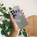 Pansies flowers Anti Yellow Case For Samsung Galaxy S24 Ultra 5G