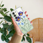 Pansies flowers Transparent Silicon Case For Vivo T4 Ultra 5G