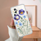 Pansies flowers Transparent Silicon Case For Vivo T4 Ultra 5G