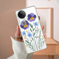 Pansies flowers Transparent Silicon Case For Vivo Y18 / Y18i