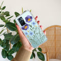 Pansies flowers Transparent Silicon Case For Vivo V23E