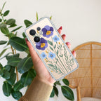 Pansies flowers Transparent Silicon Case For Vivo T3 Ultra