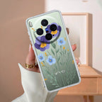 Pansies flowers Transparent Silicon Case For Vivo T4x 5G