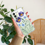 Pansies flowers Transparent Silicon Case For Vivo V21 5G