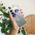 Pansies flowers Transparent Silicon Case For Vivo Y300 5G