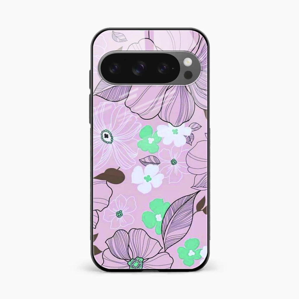 Peach Flower Glass Phone Cover for Google Pixel 10 Pro