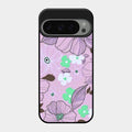 Peach Flower Glass Phone Cover for Google Pixel 9 Pro 5G