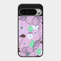 Peach Flower Glass Phone Cover for Google Pixel 9 Pro Xl