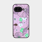 Peach Flower Glass Phone Cover for Google Pixel 9A 5G