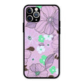 Peach Flower Glass Phone Cover for iPhone 11 Pro