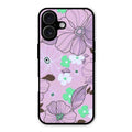 Peach Flower Glass Phone Cover for iPhone 16