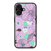 Peach Flower Glass Phone Cover for iPhone 17