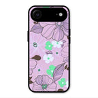 Peach Flower Glass Phone Cover for iPhone Air