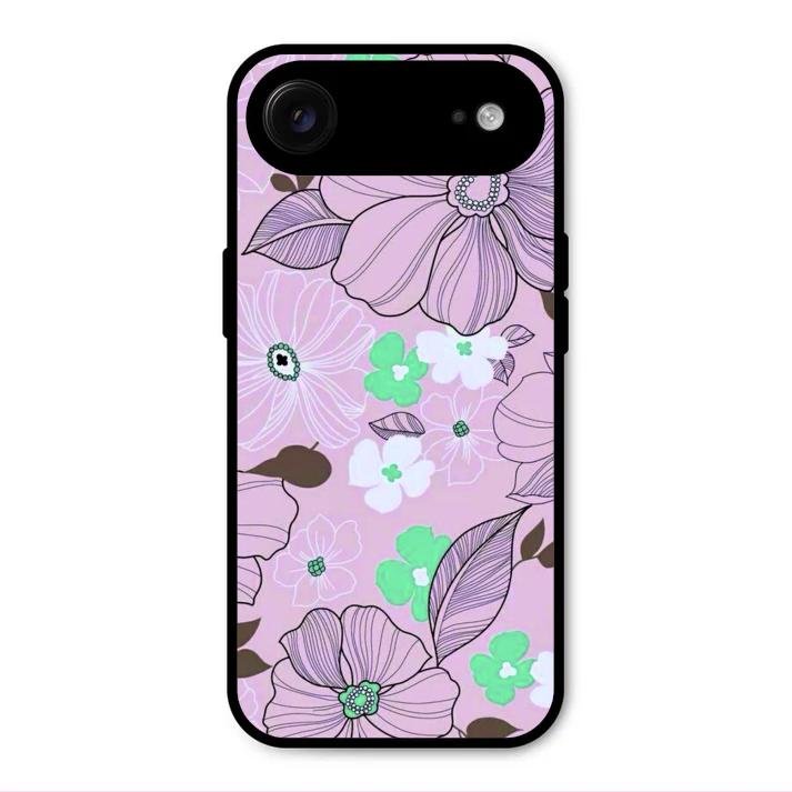 Peach Flower Glass Phone Cover for iPhone Air