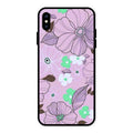 Peach Flower Glass Phone Cover for iPhone XS Max