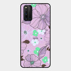Peach Flower Glass Phone Cover for Iqoo 3 5G