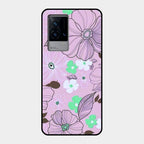 Peach Flower Glass Phone Cover for Iqoo 9 5G