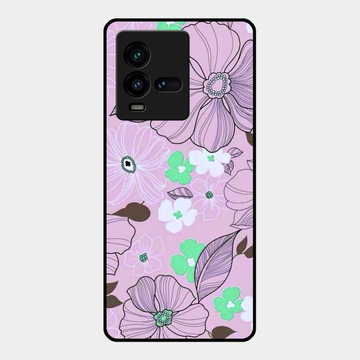 Peach Flower Glass Phone Cover for Iqoo 9T 5G