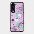 Peach Flower Glass Phone Cover for Iqoo Z10 Lite