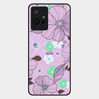 Peach Flower Glass Phone Cover for Iqoo Z6 5G