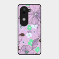 Peach Flower Glass Phone Cover for Iqoo Z9S 5G