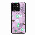 Peach Flower Glass Phone Cover for Motorola Edge 40