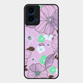 Peach Flower Glass Phone Cover for Motorola G45 5G