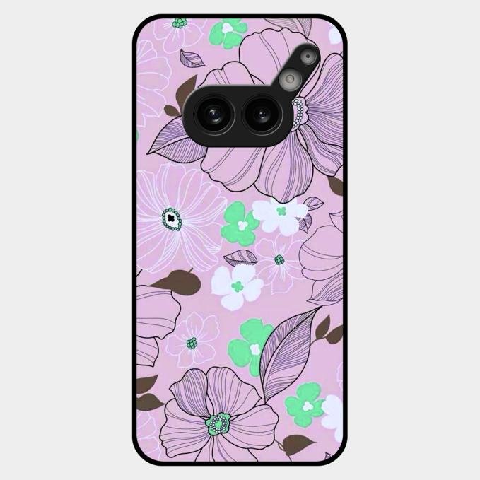 Peach Flower Glass Phone Cover for Nothing Phone 2A Plus