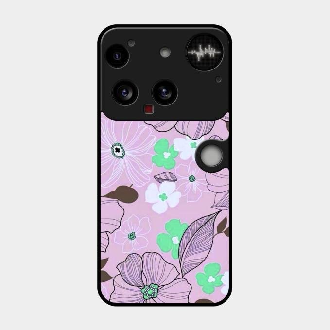 Peach Flower Glass Phone Cover for Nothing Phone 3 5G